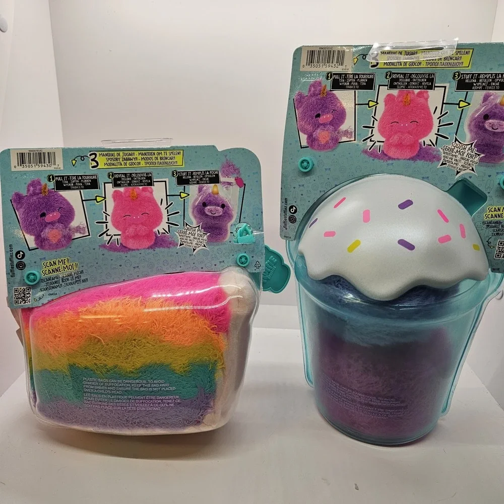 Lot of 2 Fluffie‎ Stuffiez — Sealed Surprise Plush Toys, Brand New